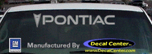 DC07001 Pontiac Decal w/Arrowhead