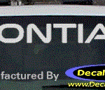 DC07003 Pontiac With Symbols Decal