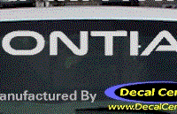 DC07004 Pontiac Decal 