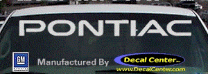 DC07004 Pontiac Decal