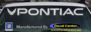 DC07005 Pontiac With Left Symbol Decal