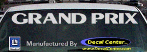 DC07007 Pontiac Grand Prix Decal