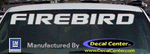 DC07011 Pontiac Firebird Decal