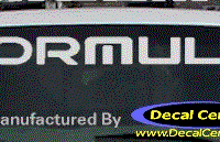 DC07012 Pontiac Formula Decal 