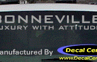 DC07014 Pontiac Bonneville Decal 