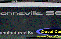 DC07016 Pontiac Bonneville SE Decal 