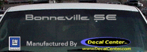 DC07016 Pontiac Bonneville SE Decal