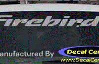 DC07018 Pontiac Firebird Decal 