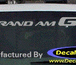 DC07019 Pontiac Grand Am GT Decal