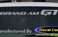 DC07019 Pontiac Grand Am GT Decal 