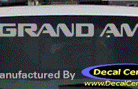 DC07020 Pontiac Grand Am Decal 