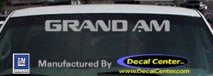 DC07020 Pontiac Grand Am Decal