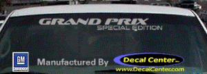 DC07021 Pontiac Grand Am Special Edition Decal