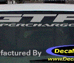 DC07022 Pontiac GTP Supercharged Decal