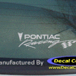 DC07025 Pontiac Pontiac Racing Decal