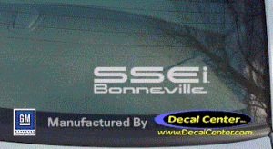 DC07030 Pontiac SSEi Bonneville Decal