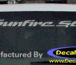 DC07031 Pontiac Sunfire SE Decal