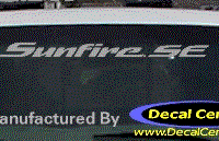 DC07031 Pontiac Sunfire SE Decal 