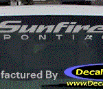 DC07032 Pontiac Sunfire Decal