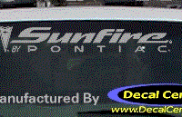 DC07032 Pontiac Sunfire Decal 
