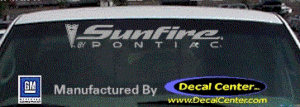 DC07032 Pontiac Sunfire Decal