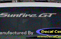 DC07033 Pontiac Sunfire GT Decal