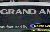 DC07041 Pontiac Grand Am w/Arrowheads Decal 