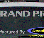 DC07043 Pontiac Grand Prix w/Arrowheads Decal