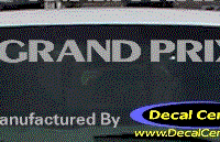 DC07043 Pontiac Grand Prix w/Arrowheads Decal 