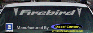 DC07051 Pontiac Firebird w/Arrowheads Decal