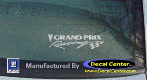 DC07053 Pontiac Grand Prix Racing Decal