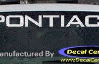 DC07100 Pontiac Decal 