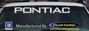 DC07100 Pontiac Decal