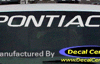 DC07101 Pontiac Decal 