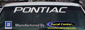 DC07101 Pontiac Decal