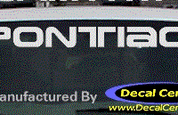 DC07102 Pontiac Decal 