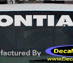 DC07103 Pontiac Decal