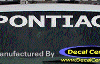 DC07105 Pontiac Decal 