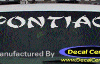 DC07106 Pontiac Decal 
