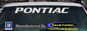 DC07110 Pontiac Decal