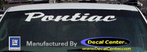 DC07112 Pontiac Decal