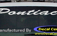 DC07113 Pontiac Decal 