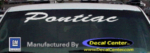 DC07113 Pontiac Decal