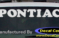 DC07116 Pontiac Decal 