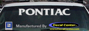 DC07117 Pontiac Decal