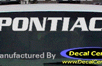DC07118 Pontiac Decal 