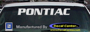 DC07118 Pontiac Decal