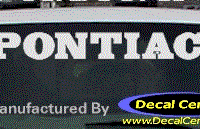 DC07119 Pontiac Decal 