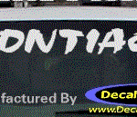DC07120 Pontiac Decal w/Arrowhead