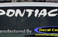 DC07120 Pontiac Decal w/Arrowhead 